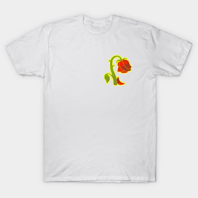 Wilted Rose T-Shirt by Nerdpins